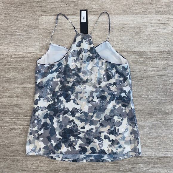 NWT Women’s Banana Republic Sequin Tank W/ Floral/Camo Print Size XS - Picture 6 of 7